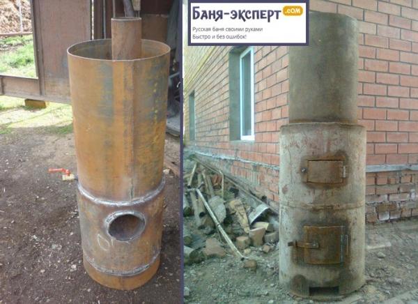 Как сварить печь для бани из трубы Как сварить печь для бани из трубы