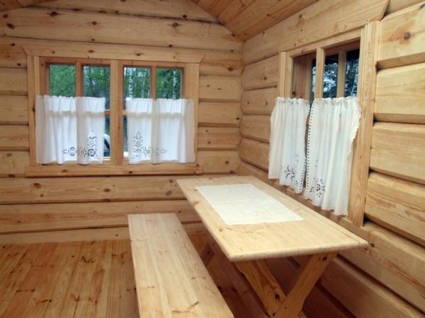Норвежская рубка. Дома и бани из лафета