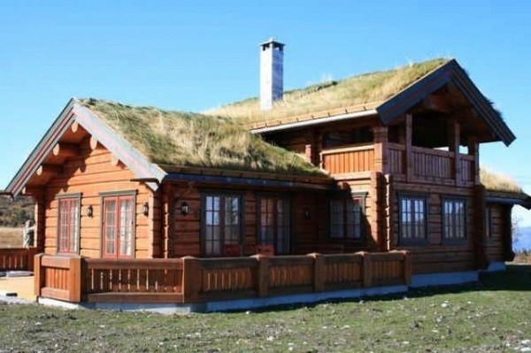 Норвежская рубка. Дома и бани из лафета