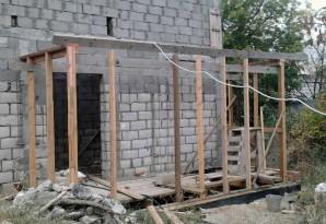 Проект бани 4 на 4 с верандой Проект бани 4 на 4 с верандой