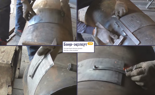 Как сварить печь для бани из трубы Как сварить печь для бани из трубы