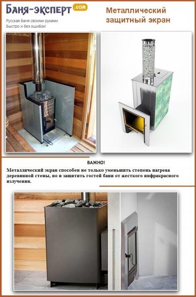 Как установить печь в бане