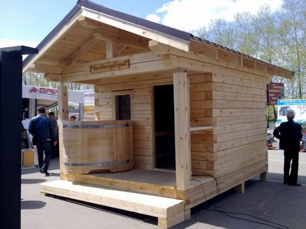 Проекты бань из бруса 3х4 — чертеж Проекты бань из бруса 3х4 — чертеж