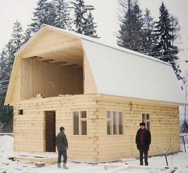 Как сделать крышу с мансардой для бани Как сделать крышу с мансардой для бани