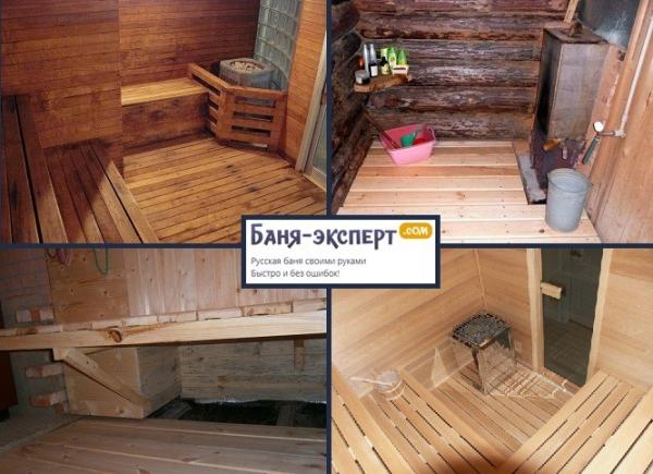 Как сделать проливные полы в русской бане Как сделать проливные полы в русской бане