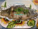Запечённый карп, фаршированный гречневой кашей
Запечённый карп, фаршированный гречневой кашей