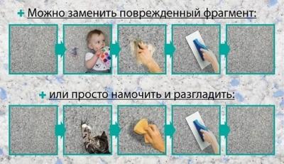 Как клеить жидкие обои &mdash; на стену, потолок, пошаговая инструкция, фото