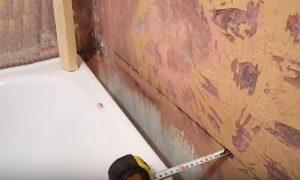 Как заделать стык между ванной и стеной Как заделать стык между ванной и стеной