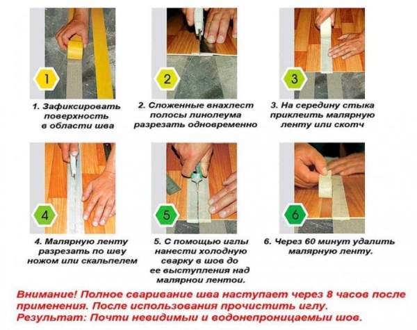 Как правильно клеить линолеум Как правильно клеить линолеум